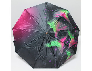 Жіноча парасолька напівавтомат атласна 